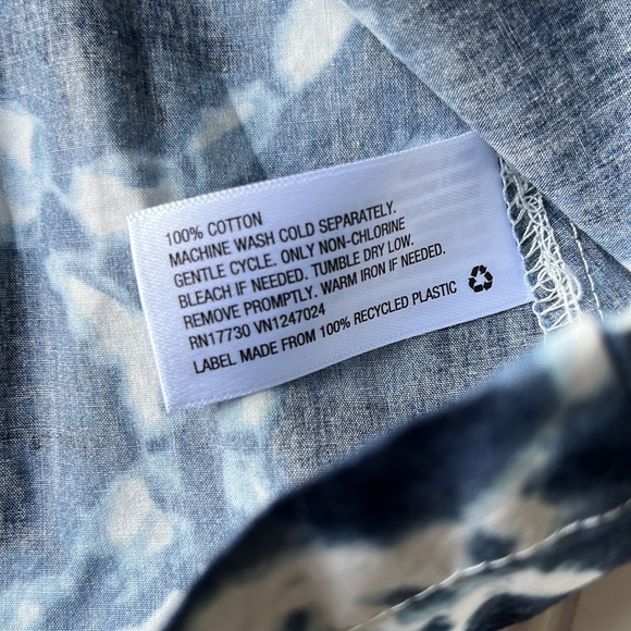 Thakoon anniversary edition dress blue white splatter watercolor pleated dress - Picture 6 of 11